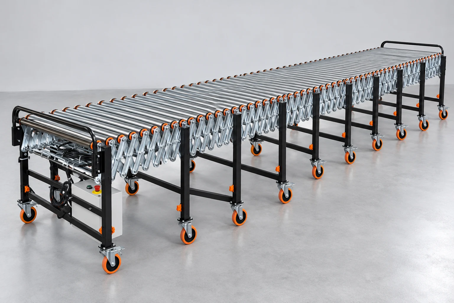 Powered flexible roller conveyors, Equipment overview